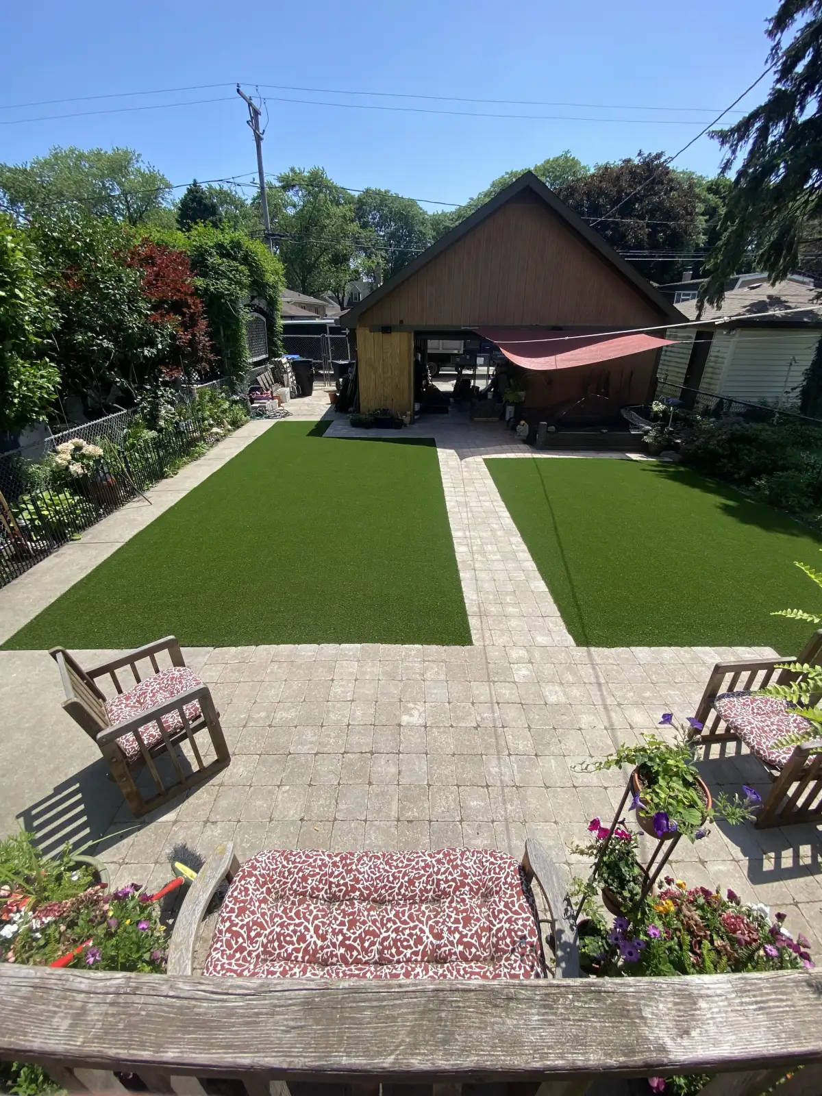 Drainage stone base preparation for artificial turf installation