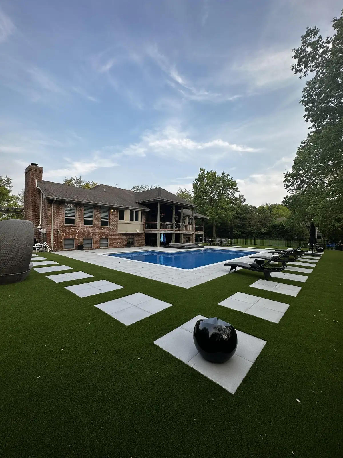 Paver patio installation in Michigan