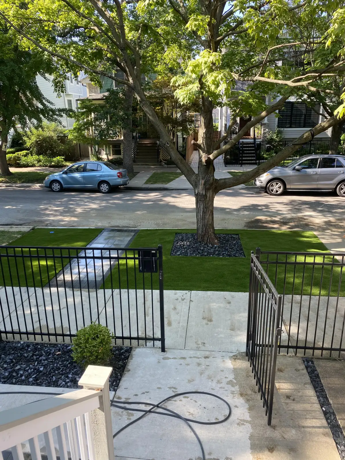 Family enjoying outdoor living space in Michigan