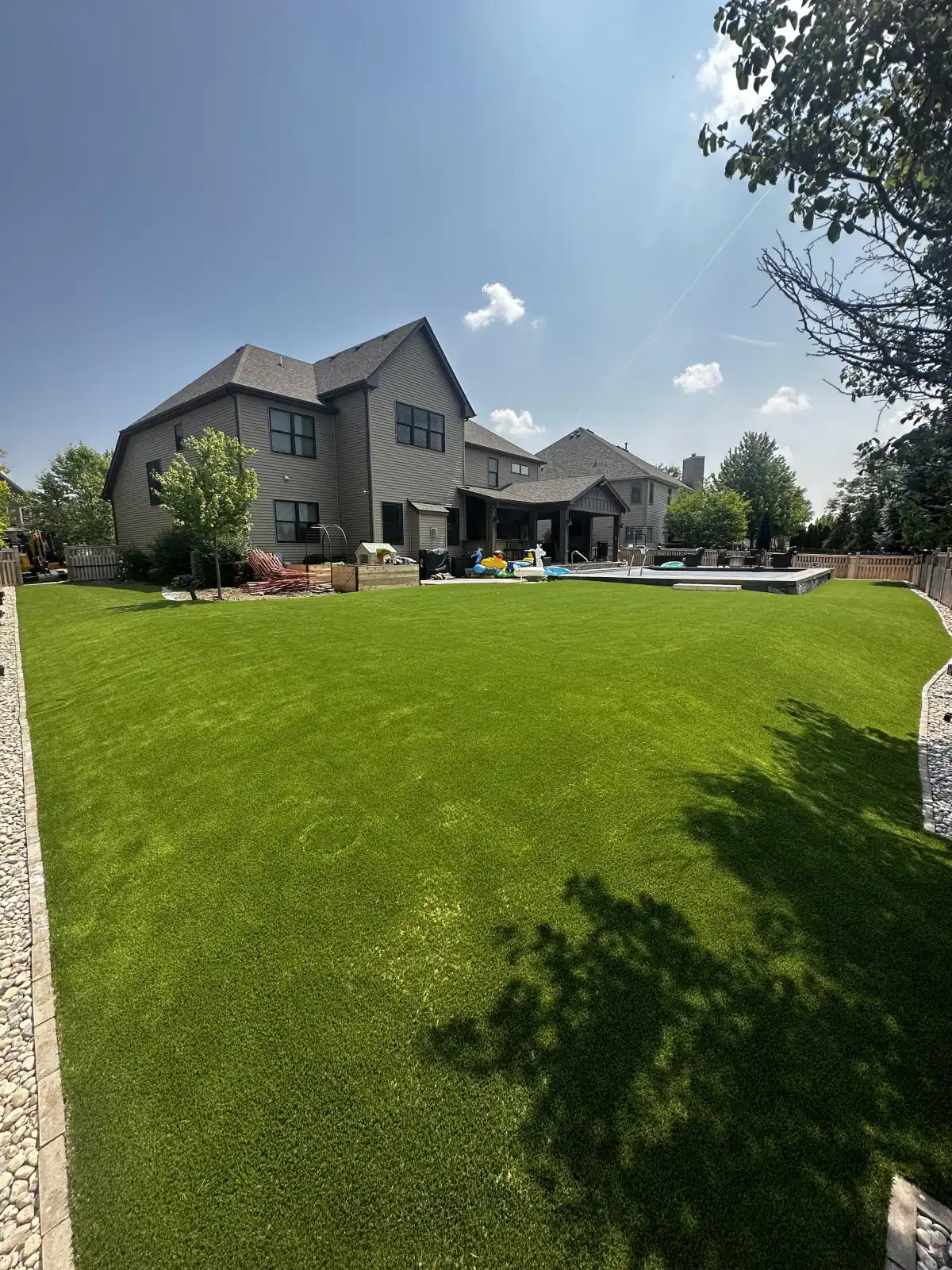 Synthetic turf project near Ada Michigan